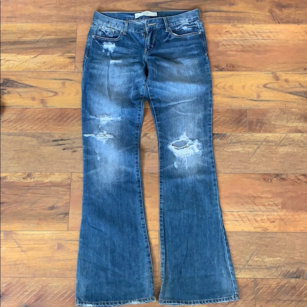 Distressed jeans